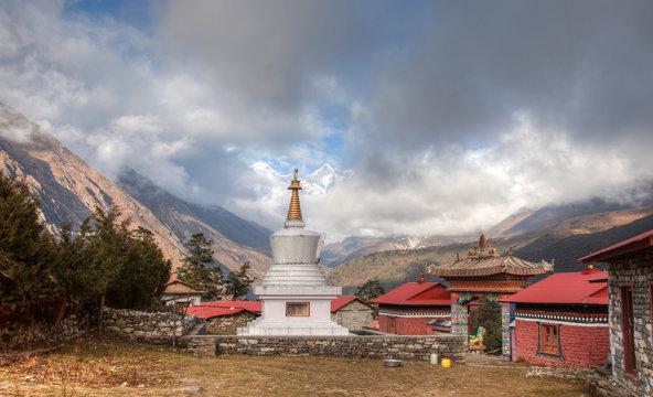 Trekking around Everest Foothill Nepal 