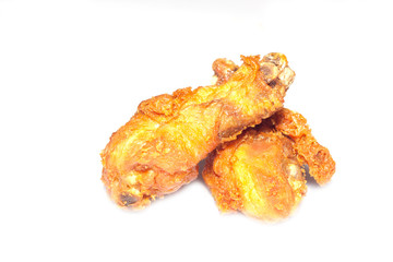 fried chicken on white paper