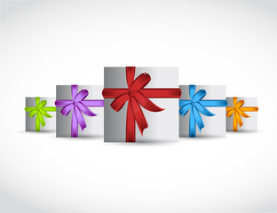 set of gift, presents. illustration design