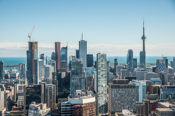 Scenic view of downtown Toronto