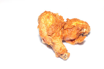 fried chicken on white paper
