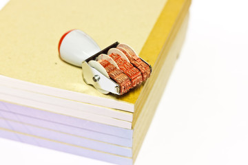 books on white paper