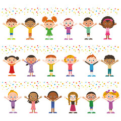 世界の子供達とバンザイ