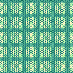 Illustration seamless knitted pattern.