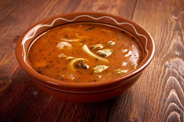 Manhattan clam chowder
