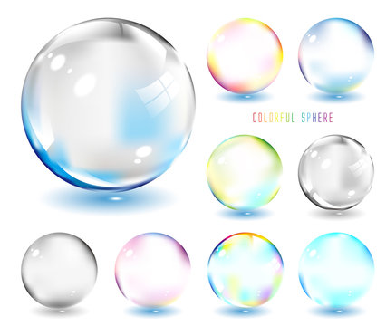 虹色のシャボン玉  glass ball