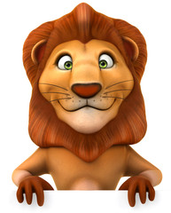 Naklejka premium Lion