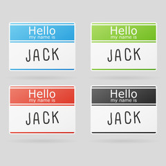 Vector name tags
