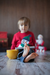 Boy on chrismas time