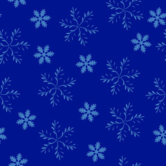 Fototapeta na wymiar Snow seamless pattern