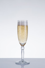 Elegant champagne glass