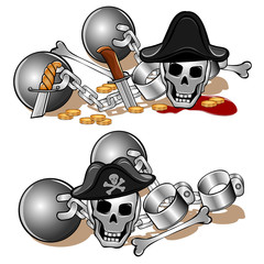 shackles skull pirate