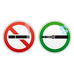 Cigarette interdite, e-cigarette autorisée