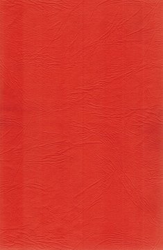 red leatherette background
