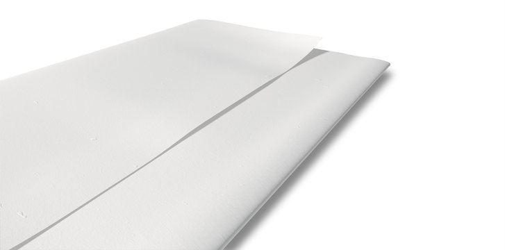 Folded White Paper Extreme Closeup