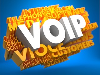 VOIP. Wordcloud Concept.