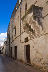 Historical palace. Presicce. Puglia. Italy.