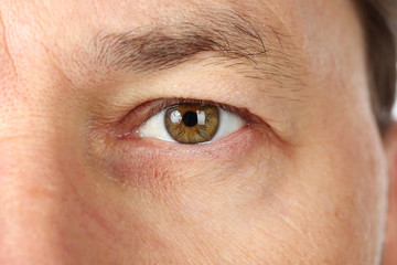 Obraz premium Close up of portrait man's face.