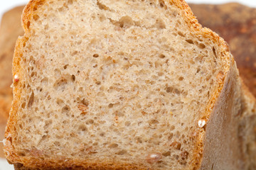 loaves of bread traditionally roasted.  Background. Close up.