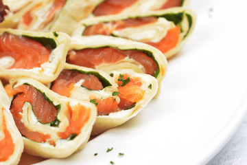 salmon in puff pastry