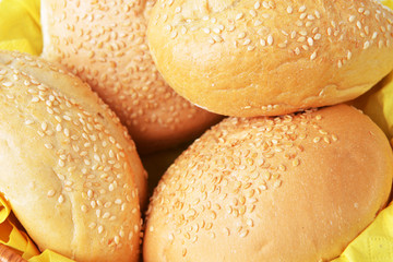 buns with sesame seeds