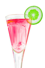 cocktail on white background