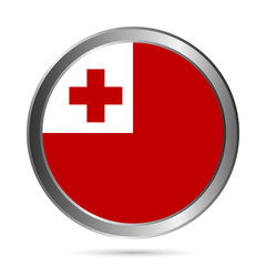 Tonga flag button.