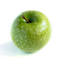 Green apple, isolated on white background