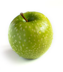 Green apple, isolated on white background