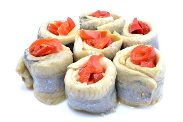 roladki śledziowe z papryką