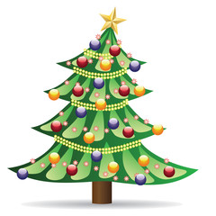 Decorated Christmas tree