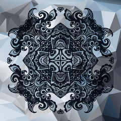 Urban trendy abstract vector ornamental background