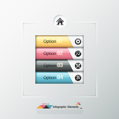 Modern infographics options banner