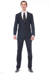 Full body portrait of a businessman