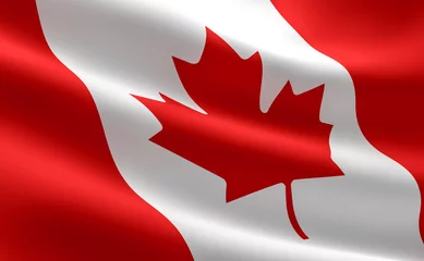 Fotobehang Canadian flag © md3d