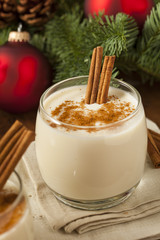 Homemade Festive Cinnamon Eggnog