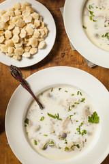 Homemade Organic Oyster Stew Appetizer