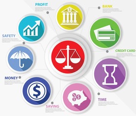 Business,Law and finance concept,Abstract,Colorful version