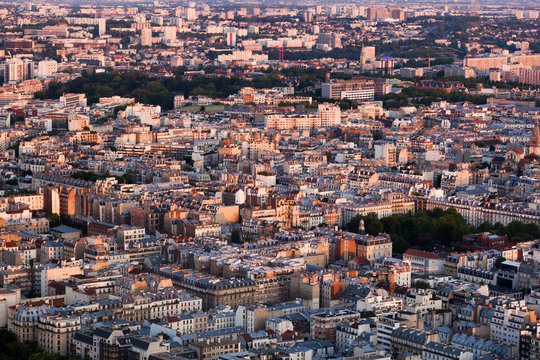 Paris, France view from the top on a residential district © Photocreo Bednarek