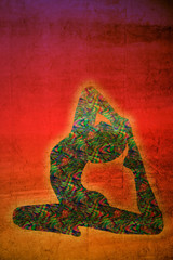 Naklejka premium yoga symbol
