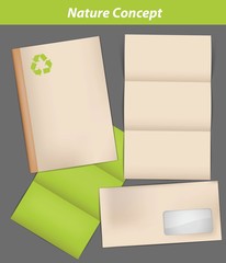 Recycle paper and documents,vector