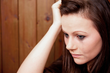 Obraz premium Upset Young Woman