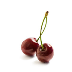 Two sweet cherry