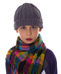 boy in the winter clothers
