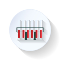 Cones with blood flat icon