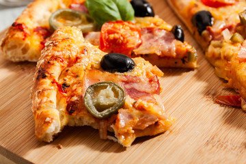 Pizza with bacon