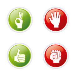Fototapeta premium hands gesture