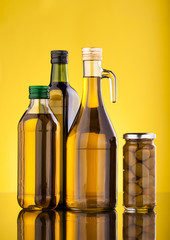 olive oil bottles
