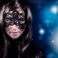 Woman on masquerade