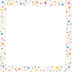 cadre étoilé - carte d'anniversaire